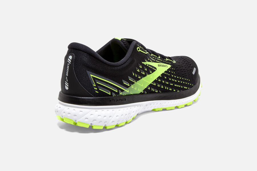 Brooks Ghost 13 Road Loopschoenen Heren - Zwart/Groen - 308912GWD